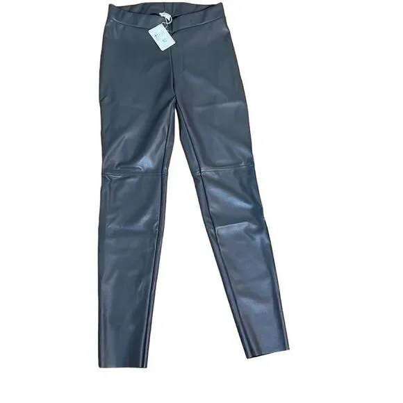 NWT Wolford Estella Faux Vegan Leggings Sz 12